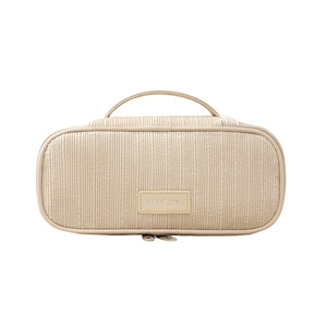 New Waterproof Large Capacity Cosmetic Bag Portable Travel <b>Makeup</b> <b>Case</b> With Division Pink Blue Beige Gray - Product Image 5