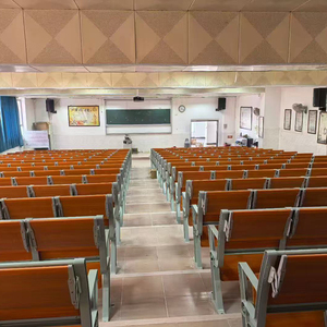Bureaux et chaises de salle de classe universitaires modernes en aluminium <span class=keywords><strong>avec</strong></span> tableaux d'écriture - Combinaisons de bureaux et de chaises connectés - Product Image 6