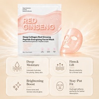 Mascarilla Facial de Hidrogel con Colágeno y Raíz de Ginseng Rojo Energizante para una Piel Radiante, Nueva Fórmula OEM 2026