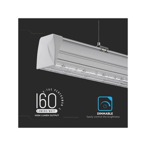 Lampada a Sospensione LED Lineare Master 50W 150cm con Doppia Lente Asimmetrica 4000K IP20 Dimmerabile SKU-1362 - Product Image 6