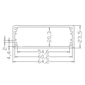 EBMMetal Housing IP54 Protection Power Amplifier <b>Enclosure</b> Aluminum Alloy Customized Extrusion Control Box - Product Image 4
