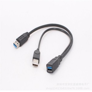 สายอะแดปเตอร์ USB3.0 ตัวเมียเป็นตัวผู้ 2 ตัว ป้องกันสัญญาณรบกวน ทองแดงบริสุทธิ์ สำหรับถ่ายโอนข้อมูลคอมพิวเตอร์ - Product Image 2