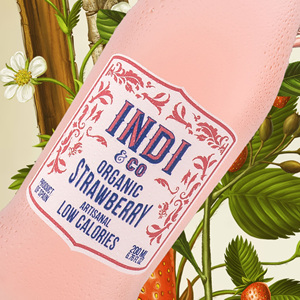 Refresco Tónico de Fresa Orgánica Hecho en España, Listo para Beber, 200 ml, Refresco de Fresa Orgánica - Product Image 3