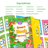 Livre électronique d'éducation précoce pour enfants en langue indonésienne, lecture au doigt, lecture sonore, livre musical intelligent, modèle TY-107, couverture rigide