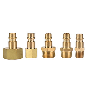 Dingyi Brass Quick Coupling 1/4PT External <b>Thread</b> Pneumatic <b>Tool</b> Accessory - Product Image 1