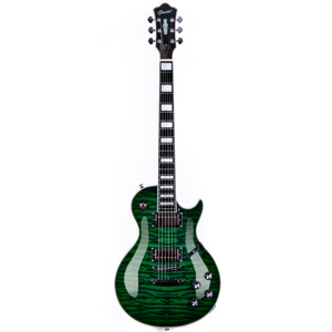 <span class=keywords><strong>LP</strong></span> Caoba Guitarra eléctrica de 6 cuerdas Brillo Sólido Top HPL Diapasón OEM Profesional - Product Image 1