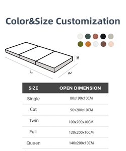 Sinh Thái Thân Thiện Du Lịch Gấp Nệm Tùy Chỉnh Bộ Nhớ Bọt Có Thể Gập Lại Nệm Giường Gấp Sàn Nệm Có Thể Giặt Có Thể Tháo Rời Bìa - Product Image 6