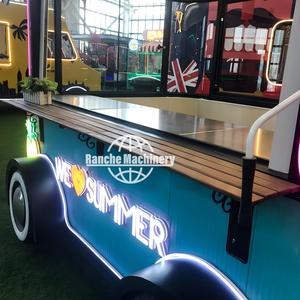 <b>Towable</b> Fashion Food Trailer Colorful Mobile Kitchen with Serving Window for Dessert & Snack Vending - Product Image 6