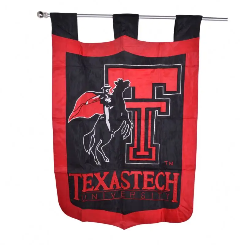 Banderas promocionales de la NCAA Producto 3x5ft 100% Poliéster Decoración al aire libre Bandera personalizada de Texas Tech Red Raiders