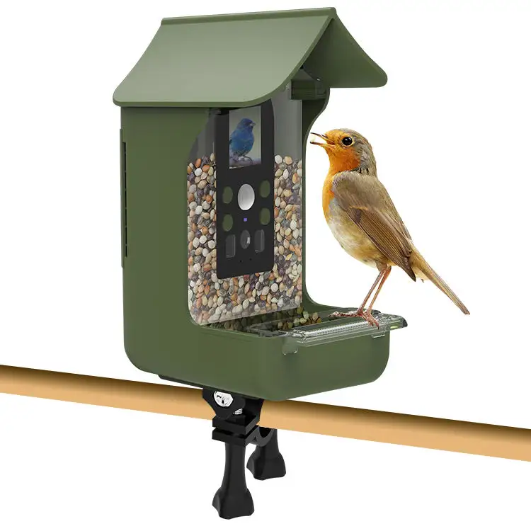 Automatically Take Video 940nm Infrared Light Squirrel-Proof Food And Drinker Humming Bird Feeder Camera