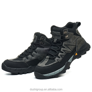 Nouvelles <span class=keywords><strong>bottes</strong></span> <span class=keywords><strong>de</strong></span> sécurité unisexes grises à embout d'acier pour l'extérieur, la randonnée, anti-écrasement, anti-perforation, antistatiques, avec semelle en caoutchouc, pour le travail industriel - Product Image 6