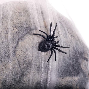 Indoor Haunted House Spooky Hanging Spider Web Led Lighted Eyes Skull Halloween Decoration - Product Image 2