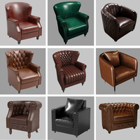 Fauteuil Industriel Rétro Style Loft pour Salon, Chambre et Salle à Manger - Chaise Aviateur