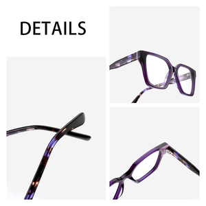 Kính mắt thời trang gọng <span class=keywords><strong>acetate</strong></span> giả mai rùa bán chạy, chống ánh sáng xanh, kiểu cổ điển dành cho nam, có thể đeo kính thuốc - Product Image 2