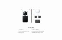 Ensemble Essentiel Insta360 X6, Caméra Vidéo Panoramique 8K 50fps, Encadrement Automatique par IA, Stabilisation FlowState, Étanche 20m, Écran OLED 2.32''
