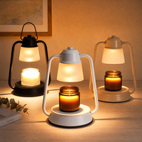 Lampe chauffe-bougie décorative vintage, diffuseur de cire sans flamme sûr avec poignée, lampe à bougie électrique portable