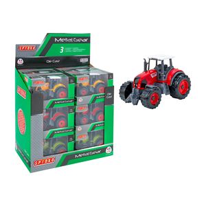 Tracteurs miniatures en métal moulé sous pression assortis - Product Image 1