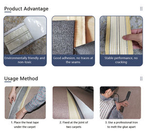 Ruban de jonction pour tapis QIANQIAO à fusion rapide et faible émission de fumée, largeur 2,5 pouces, outils professionnels pour revêtements de <span class=keywords><strong>sol</strong></span>, ruban thermocollant pour tapisseries - Product Image 6
