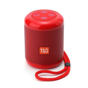 Altavoz Bluetooth portátil T&G, sonido estéreo inalámbrico compacto rojo con correa de transporte para uso en exteriores - Product Image 1