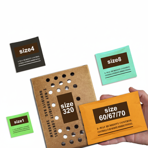 แพ็คควบคุมความชื้นซิการ์แบบ 2 ทาง สไตล์อเมริกัน เป็นมิตรกับสิ่งแวดล้อม ขนาด 4 กรัม/8 กรัม/60 กรัม ความชื้น RH 69% 72% สำหรับกล่องเก็บซิการ์ ยอดนิยม - Product Image 1