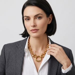 Collana Personalizzata con Ciondolo in Acciaio Inossidabile, Gioiello con Logo del Marchio e <span class=keywords><strong>Nome</strong></span>, per Uomo e <span class=keywords><strong>Donna</strong></span> - Product Image 5