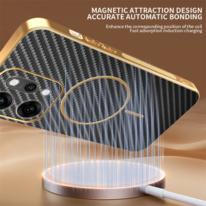 เคสโทรศัพท์เนื้อคาร์บอนไฟเบอร์แม่เหล็กไฟฟ้าแบบพกพาสำหรับ OPPO realme 15 14 <span class=keywords><strong>13</strong></span> 12 11 Pro PLUS 11X C75 C71 - Product Image 5