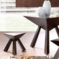 Chaise de salle à manger décontractée, style minimaliste allemand, luxe léger, table de négociation triangulaire moderne