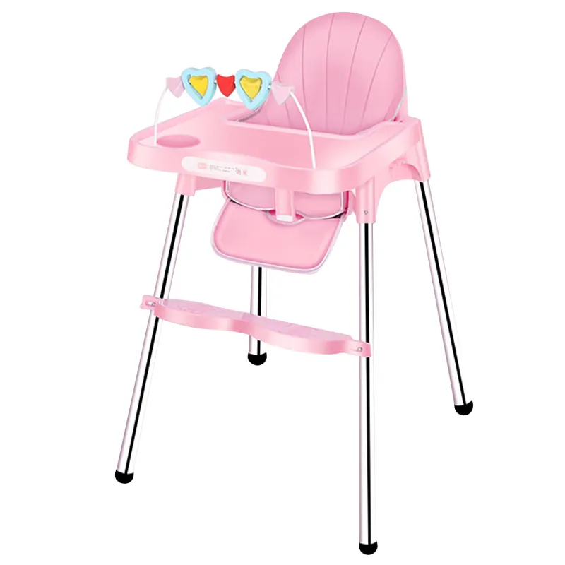 Léger tout-petits bébé salle à manger manger chaise bébé rehausseur siège chaise Portable bébé alimentation chaise haute avec pieds réglables