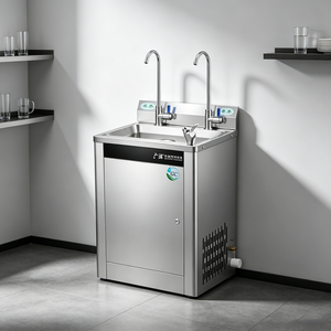 Fabricant de distributeurs d'eau pour hôtels et foyers - Unité autonome en acier inoxydable avec sortie instantanée d'eau chaude et froide Q - Product Image 3