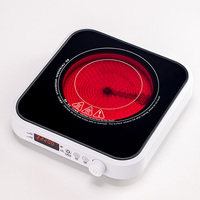 Cuisinière infrarouge électrique multifonction 2200W avec commande tactile et bouton rotatif, OEM/ODM, un brûleur, pour comptoir domestique, fabricant