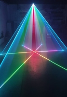Luz Láser RGB de 20W para Exteriores, con Animación, para Espectáculos, IP65 Impermeable, Control ILDA DMX512, Aleación de Aluminio, para Bares, Parques y Espectáculos