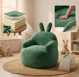 Divano Letto Pieghevole Portatile per Bambini, Leggero e Comprimibile Sottovuoto, Poltrona Morbida per Bambini con Simpatici Cartoni Animati, Ideale per la <span class=keywords><strong>Casa</strong></span> - Product Image 4