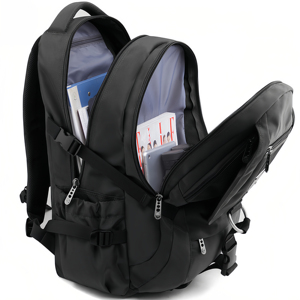 Unisex Nylon Waterproof Business <b>Laptop</b> <b>Backpack</b> with Zipper Closure Multi-Purpose Travel & Outdoor Use Custom Logo Option - Product Image 4