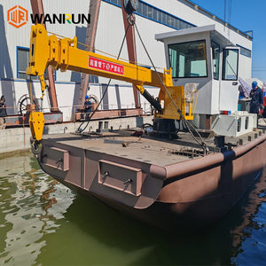 Kapal Kerja dengan Crane Kapasitas Muat 40 Ton Mesin Diesel 110kw untuk Penggunaan Laut & Sungai dalam Pemindahan Barang dan Penarikan - Product Image 1