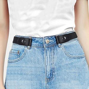 Ceinture élastique invisible réglable sans boucle pour jeans, ceinture sans boucle, ceintures faciles à porter pour femmes et hommes, extensible, sans tracas, idéale pour un cadeau - Product Image 4
