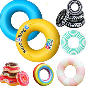 Inflatable Swimming Ring Thickened Adult <b>Float</b> Letter Pattern Water Sport <b>Floats</b> - Product Image 1