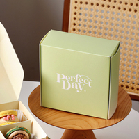 Boîte d'emballage pour pâtisserie, macarons, dacquoise, conteneur vide pour desserts de boulangerie, application d'emballage pour friandises
