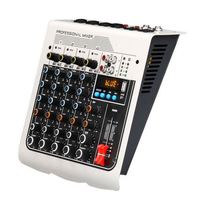 Console de mixage audio Demao USB à prix abordable, mini mixeur avec interface USB, amplificateur 4 canaux
