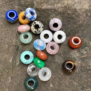 Cuentas sueltas de cristal en polvo para hacer joyas, cuentas colgantes para hacer pulseras, 14X8mm - Product Image 2