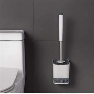 Hot Selling Bathroom Plastic Holder Soft TPR Bristle <b>Cleaning</b> Silicon Toilet <b>Brush</b> - Product Image 5