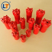 Broca de Botón Cónica de 11 Grados de Boart Longyear, de 32 mm, 34 mm, 36 mm, 38 mm y 41 mm, con Faldón Corto, para Martillo Neumático