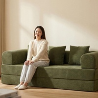 Sofá Cama Plegable de Tela Estilo Nórdico, Mueble Multifuncional sin Marco para una Vida Moderna