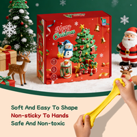 Lot de 12 Figurines Festives en Pâte à Modeler à Séchage à l'Air Personnalisables pour Noël, Non Toxiques, avec Emballage OEM et Logo, Cadeau DIY pour Enfants