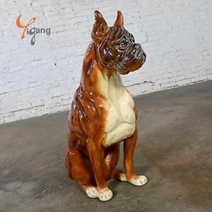 कस्टम डिजाइन किए गए रेसिन फाइबरग्लास शिल्प मूर्तिकला जीवन के लिए प्यारा कार्टून पशु पालतू कुत्ते मॉडल - Product Image 4