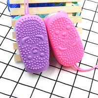 Nouvelles idées Brosse pour le corps en forme d'ours Éponge de bain Exfoliant sec en silicone pour la douche
