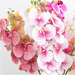 偽の植物新しいファッション蘭トップセラー卸売新着最新ハンギング屋内ホーム牡丹熱帯の花人工