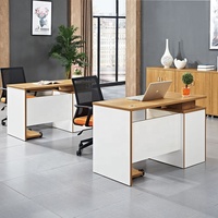 Escritorio de Computadora de Oficina Moderno Convertible de Madera para Personal de Construcción con Diseño Personalizable