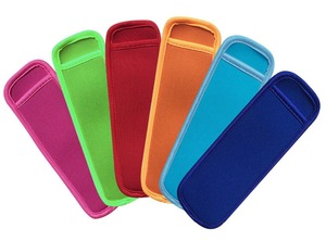 Neoprene Ice Pop Tay Áo Túi Cách Nhiệt Bao Tủ Đông Popsicle Chủ Với Khâu Cạnh - Product Image 3
