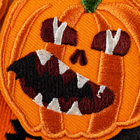 Fabricant de patchs brodés personnalisés pour Halloween, motif Jack O'Lantern, pour vestes, chapeaux, sacs, vêtements, vente en gros