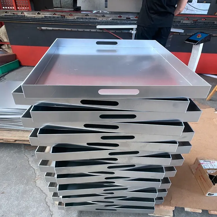 Customized Sheet Metal Fabrication Aluminum Stainless Steel Stamping Welding Sheet Metal Bending Plate